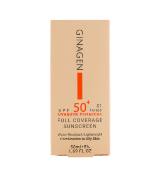 کرم ضدآفتاب رنگی _ ۳ ۰ spf50 پوست های چرب و مختلط ژیناژن