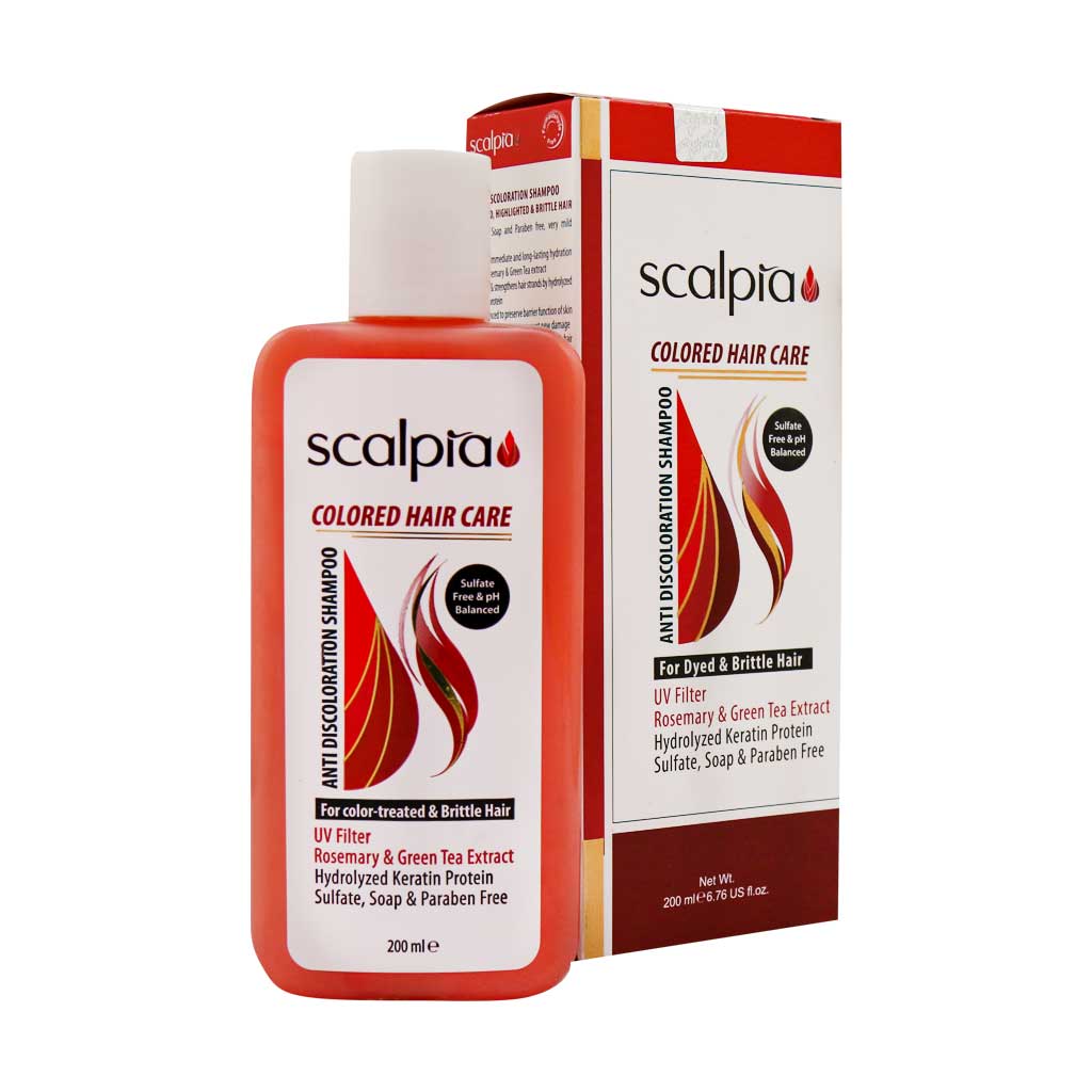  شامپو مخصوص موهای رنگ شده بانوان اسکالپیا
